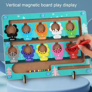Логическая игра для малышей Забавные Игрушки-Головоломки С Гладкой поверхностью Классификация цветов Магнитная Счетная доска Подарок