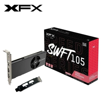 Новый XFX RX 6400 4GB ITX Низкопрофильная Видеокарта GPU Radeon RX6400 Видеокарты Настольный ПК AMD Компьютер MATX ATX HTPC Mini VGA