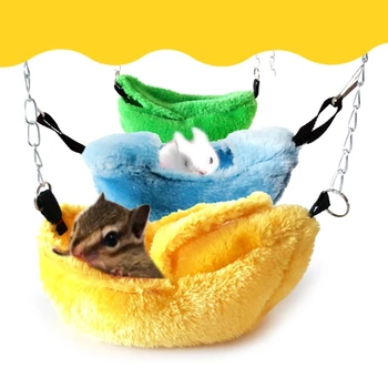 Банановый спальный мешок Качели для маленьких животных, качели для хомяка, клетка для маленьких домашних животных, подвесная кровать-качели, спальный мешок для попугая