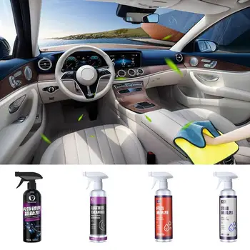 Спрей для чистки салона автомобиля, средство для чистки автомобильной кожи, Универсальная многоцелевая жидкость для чистки салона автомобиля