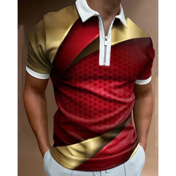Летняя мужская одежда 2023, рубашки поло, повседневная одежда для поло и гольфа Оверсайз, футболка с 3D принтом оверсайз, мужские поло, топы