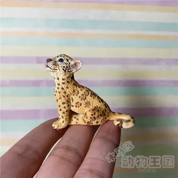 маленькая фигурка из ПВХ Леопард дикое животное из печати имитационная модель животного